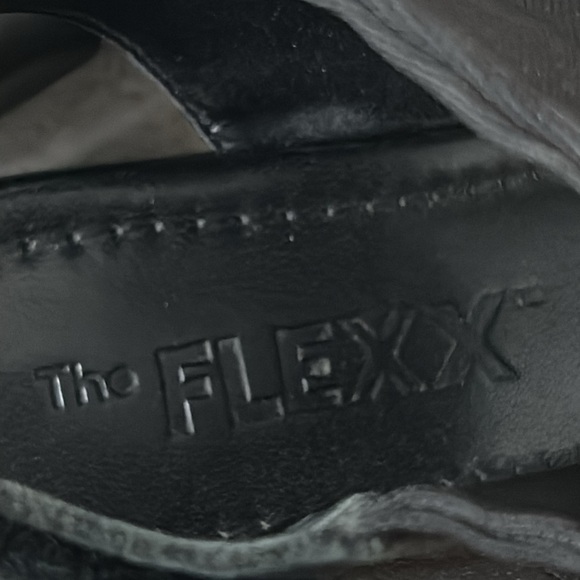 THE FLEXX Women’s Black Ankle Strap Sandals with Velcro Closure 7 - Picture 9 of 12